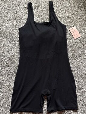 NWT Quince Women's Ultra-Form Short Jumpsuit Black Medium M